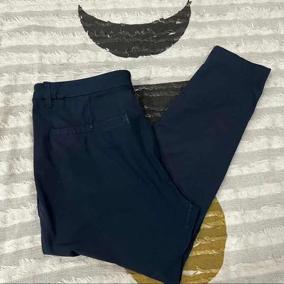Lululemon Pants Men 34 Navy  Commission SLIM Fit Warpstreme Stretch Golf Chino - Picture 7 of 11